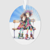 世界最高のの姉妹 オーナメント (正面)