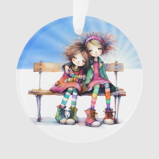 世界最高のの姉妹 オーナメント (正面)