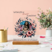 「世界最高のの姉妹」 パーソナライズされた アクリルサイン (ウェディング)