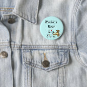 世界最高のの姉妹Tシャツと贈り物 缶バッジ (インサイチュ)