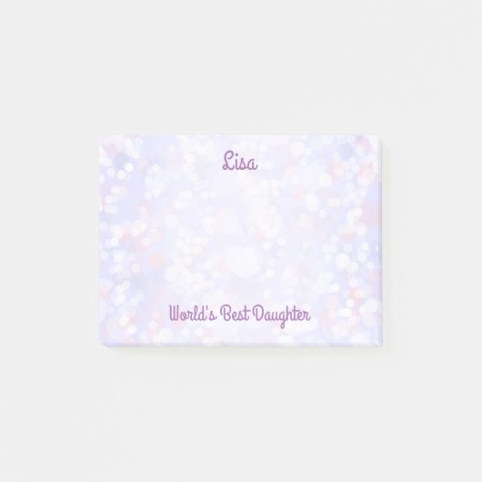 世界最高のの娘のかわいらし《写真》ぼけ味 ポストイット (正面)