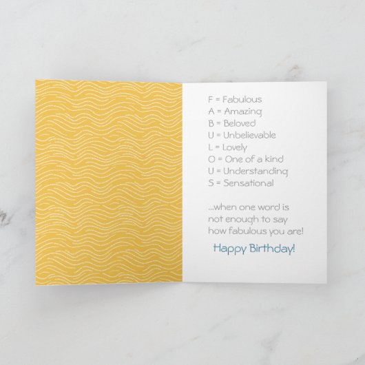 世界最高のの娘ハートと魂 カード (内部)