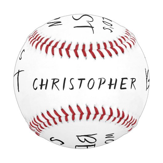 世界最高のの息子パーソナライズされた名 野球ボール (正面)
