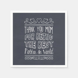 世界最高のの母のために |ナプキン スタンダードカクテルナプキン