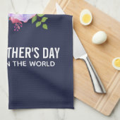 世界最高のの母の日のバラの母 キッチンタオル (四つ折り)