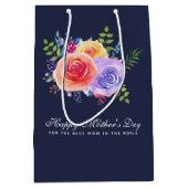 世界最高のの母の日のバラの母 ミディアムペーパーバッグ (正面)