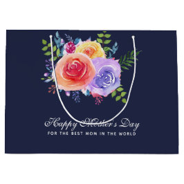 世界最高のの母の日のバラの母 ラージペーパーバッグ
