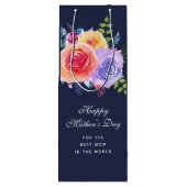 世界最高のの母の日のバラの母 ワインギフトバッグ (裏面)