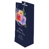 世界最高のの母の日のバラの母 ワインギフトバッグ (裏面アングル)