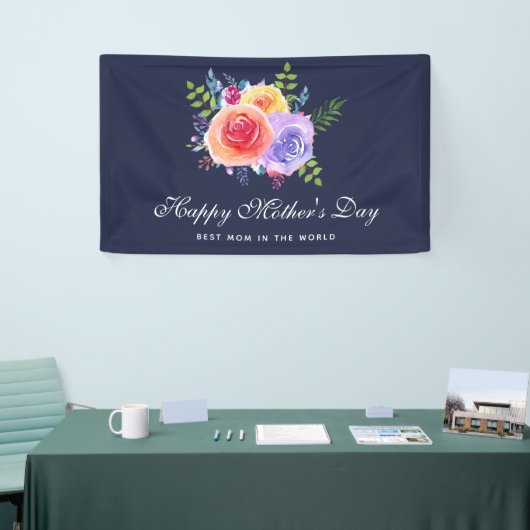 世界最高のの母の日のバラの母 横断幕 (トレードショー)