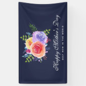 世界最高のの母の日のバラの母 横断幕 (縦)