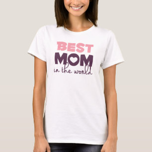 世界最高のの母の日の丸のトップで母 Tシャツ