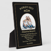 世界最高のの母の日の写真が個人設定 フォトプラーク (側面)