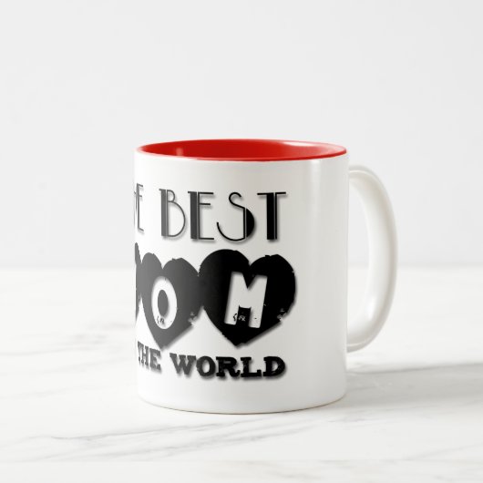 世界最高のの母の日の母の日2トーンのマグカップ ツートーンマグカップ (正面右)