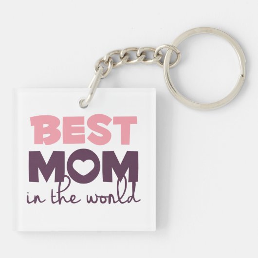 世界最高のの母の日キーチェーンの母 キーホルダー (裏面)