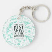 世界最高のの母の日キーチェーンの母 キーホルダー (裏面)