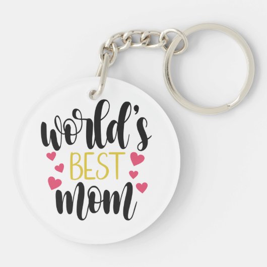 世界最高のの母の日|キーチェーン キーホルダー (裏面)