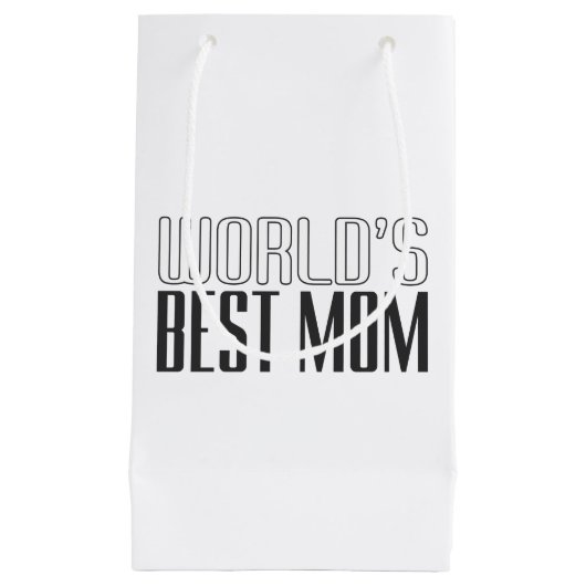 世界最高のの母の日|抱き枕 スモールペーパーバッグ (正面)