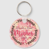 世界最高のの母友は初めて最高の友 キーホルダー (裏面)