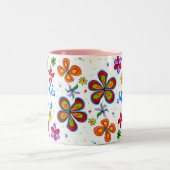 世界最高のの母図解入りの、写真付きの ツートーンマグカップ (中央)