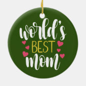 世界最高のの母母の日 |オーナメント セラミックオーナメント (裏面)