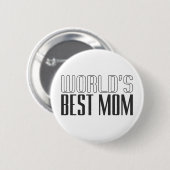 世界最高のの母母の日 |ピンボタン 缶バッジ (正面&裏面)