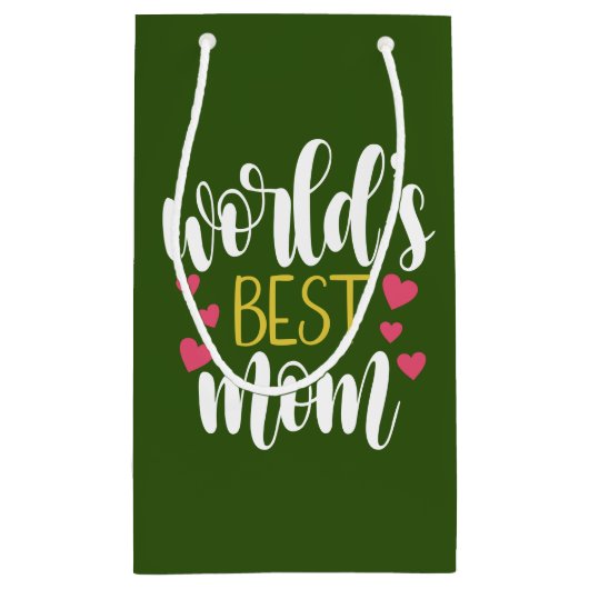 世界最高のの母母の日 |抱き枕 スモールペーパーバッグ (裏面)