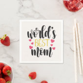 世界最高のの母母の日 | 紙ナプキン スタンダードカクテルナプキン (インサイチュ)