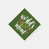 世界最高のの母母の日 | 紙ナプキン スタンダードカクテルナプキン (角)