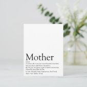 世界最高のの母母、母の定義 ポストカード (スタンド正面)