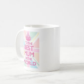 世界最高のの母親に コーヒーマグカップ (正面左)