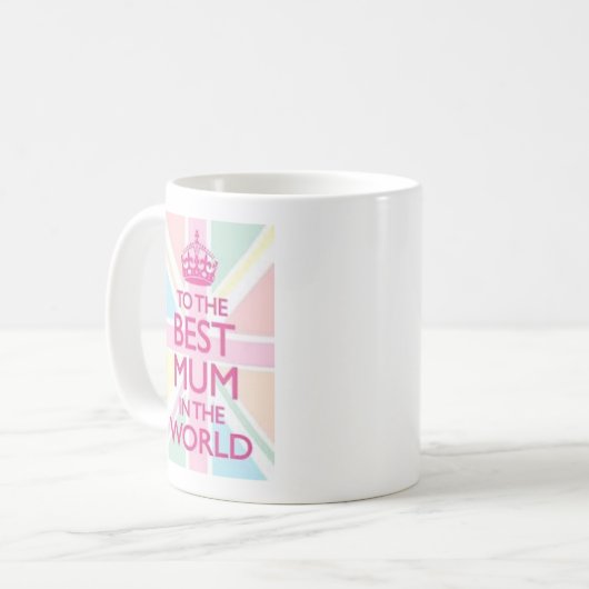 世界最高のの母親に コーヒーマグカップ (正面左)