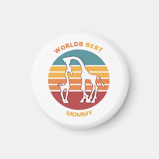 世界最高のの母、ギラフェス マグネット (正面)