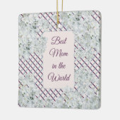 世界最高のの母 セラミックオーナメント (左)