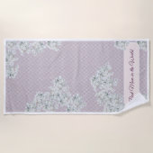 世界最高のの母 ビーチタオル (正面)