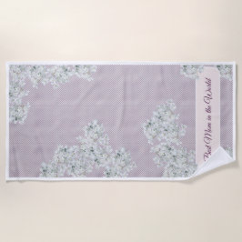 世界最高のの母 ビーチタオル