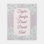 世界最高のの母 フリースブランケット (正面)