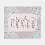 世界最高のの母 フリースブランケット (正面(横))