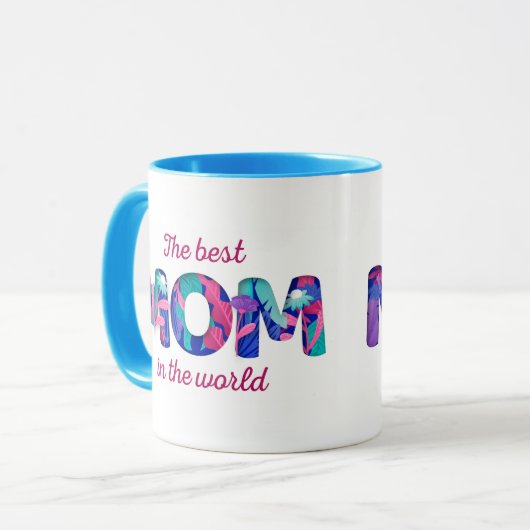 世界最高のの母 |母の日コーヒー マグカップ (正面左)