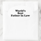 世界最高のの法律父 楕円形シール (バッグ)