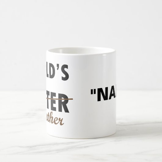 世界最高のの父おもしろいの日 コーヒーマグカップ (中央)