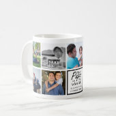 世界最高のの父の日にパパフォトコラージュ コーヒーマグカップ (正面左)
