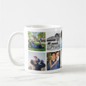 世界最高のの父の日にパパフォトコラージュ コーヒーマグカップ (左)