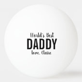 世界最高のの父の日の写真 卓球ボール (裏面)