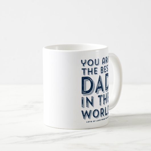 世界最高のの父の日の素朴パパ コーヒーマグカップ (正面右)