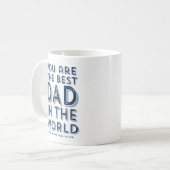 世界最高のの父の日の素朴パパ コーヒーマグカップ (正面左)