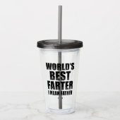 世界最高のの父を意味する アクリルタンブラー (正面)