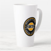 世界最高のの父を意味する カフェラテマグ (右アングル)