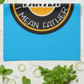 世界最高のの父を意味する キッチンタオル (折り畳み)