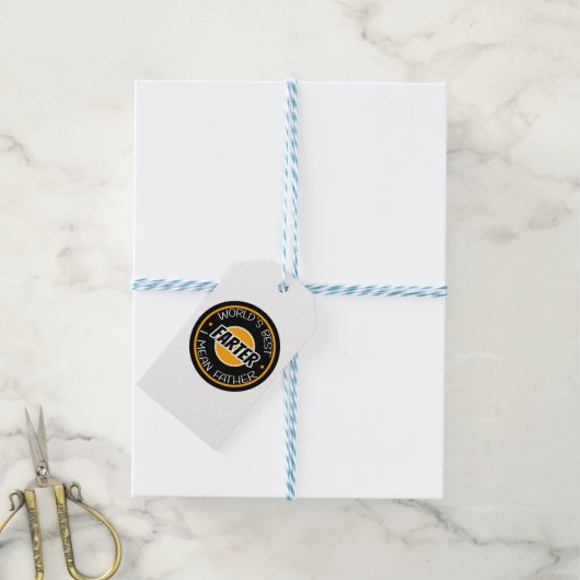 世界最高のの父を意味する ギフトタグ (より糸付き)